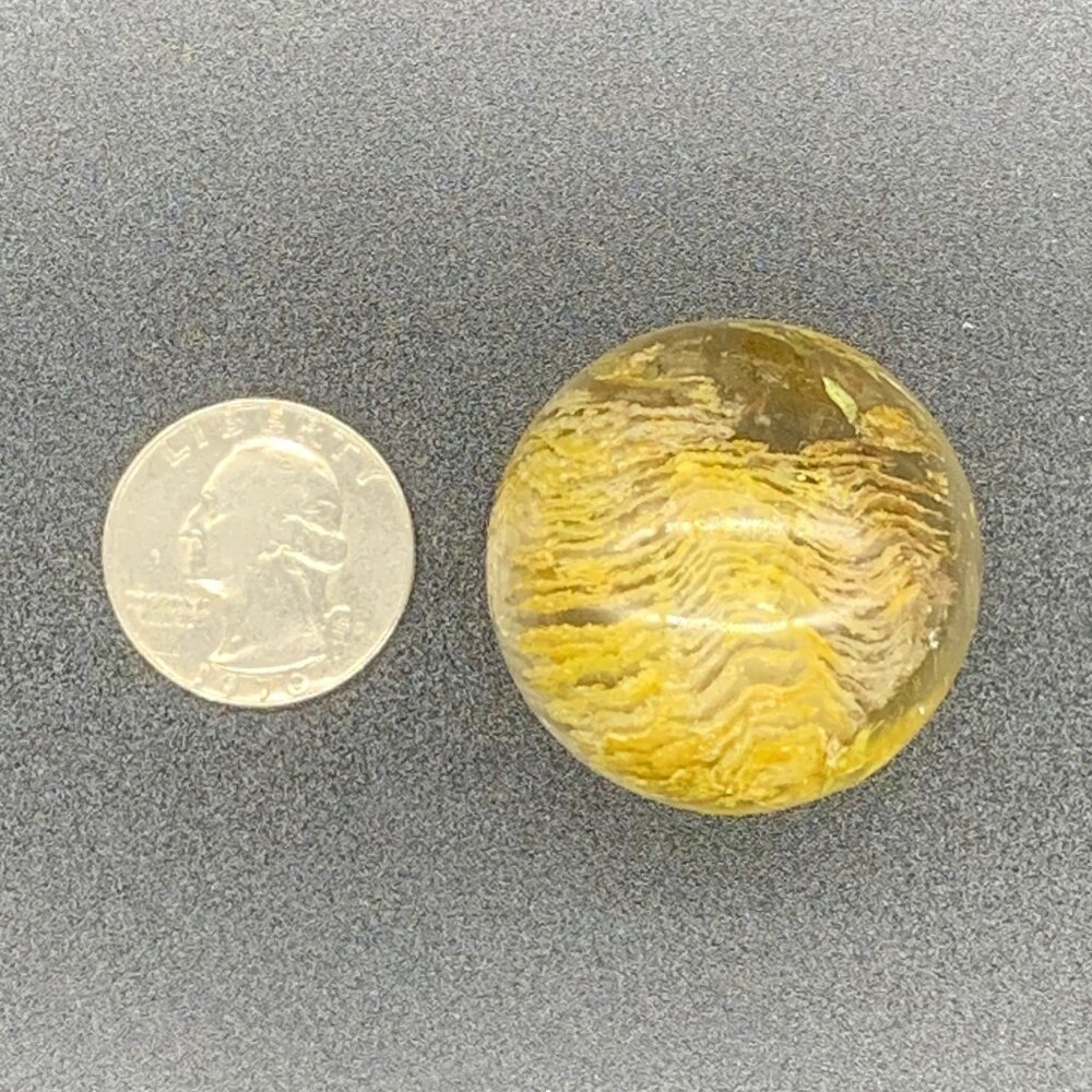 Natural Yellow Thousand Layers Phantom Quartz Sphere, Crystal Ball
